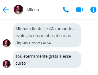 Antes e depois extensão de cílios após curso